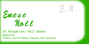 emese moll business card